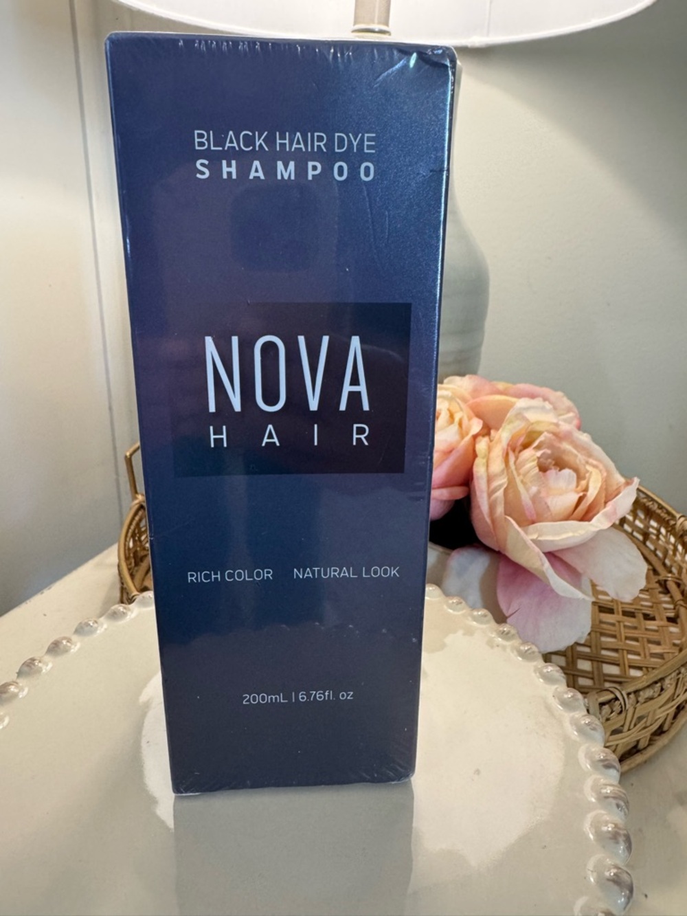 Black Hair Dye Shampoo - Rich Black Shade